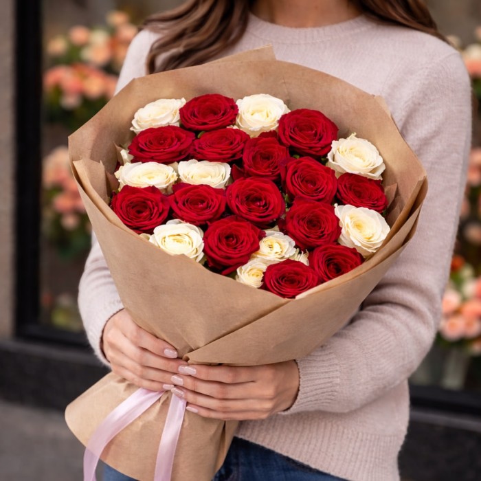 Букет 25 голландских роз