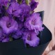 Букет 5 фиолетовых гладиолусов